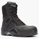 Rocky Uniform Boots Fire_Safety_USA Rocky 1st Med Carbon Fiber Toe Puncture-Resistant Side-Zip Waterproof Public Service Boot