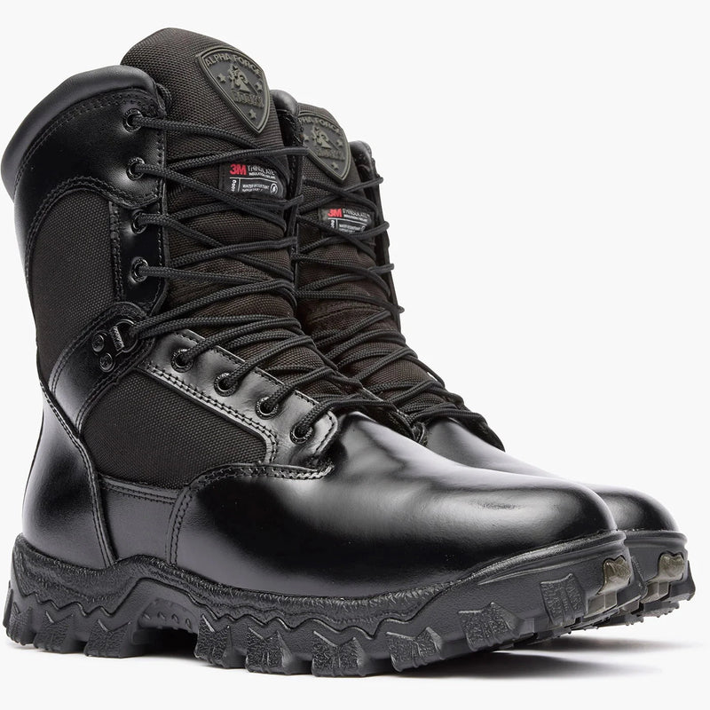 Rocky Uniform Boots Fire_Safety_USA Rocky Alpha Force Waterproof 400G Insulated Public Service Boot