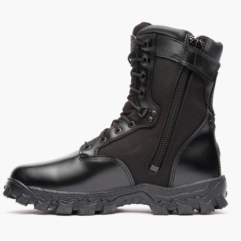 Rocky Boots Fire_Safety_USA Rocky Alpha Force Zipper Waterproof Public Service Boot