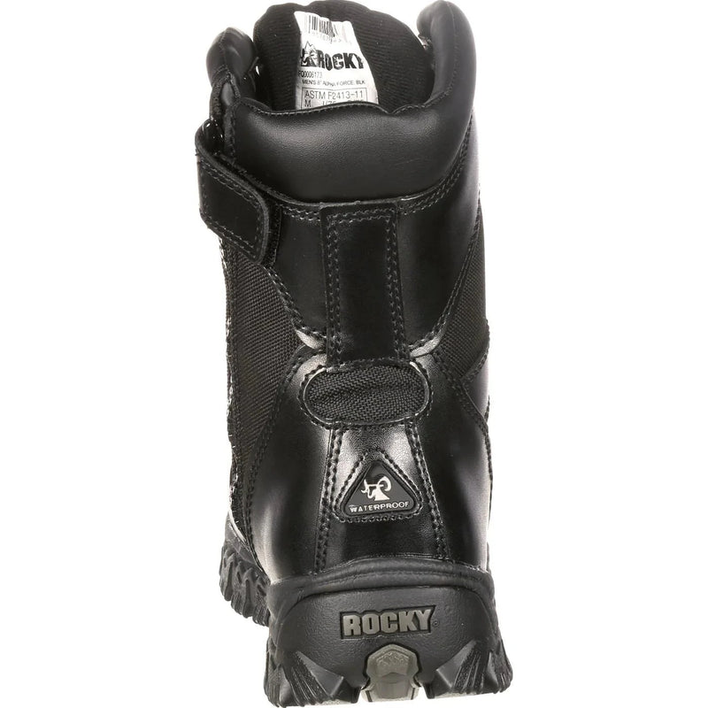 Rocky Uniform Boots Fire_Safety_USA Rocky AlphaForce Zipper Composite Toe Public Service Boot