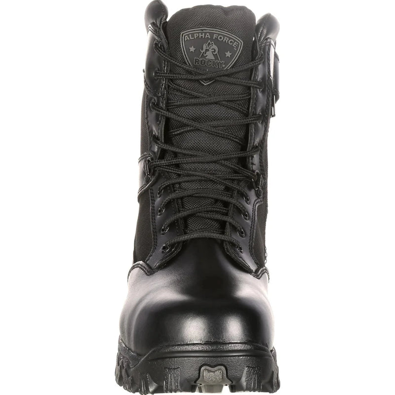 Rocky Uniform Boots Fire_Safety_USA Rocky AlphaForce Zipper Composite Toe Public Service Boot