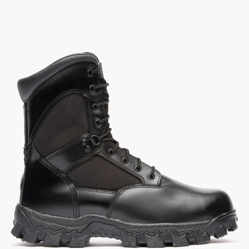 Rocky Uniform Boots Fire_Safety_USA Rocky AlphaForce Zipper Composite Toe Public Service Boot