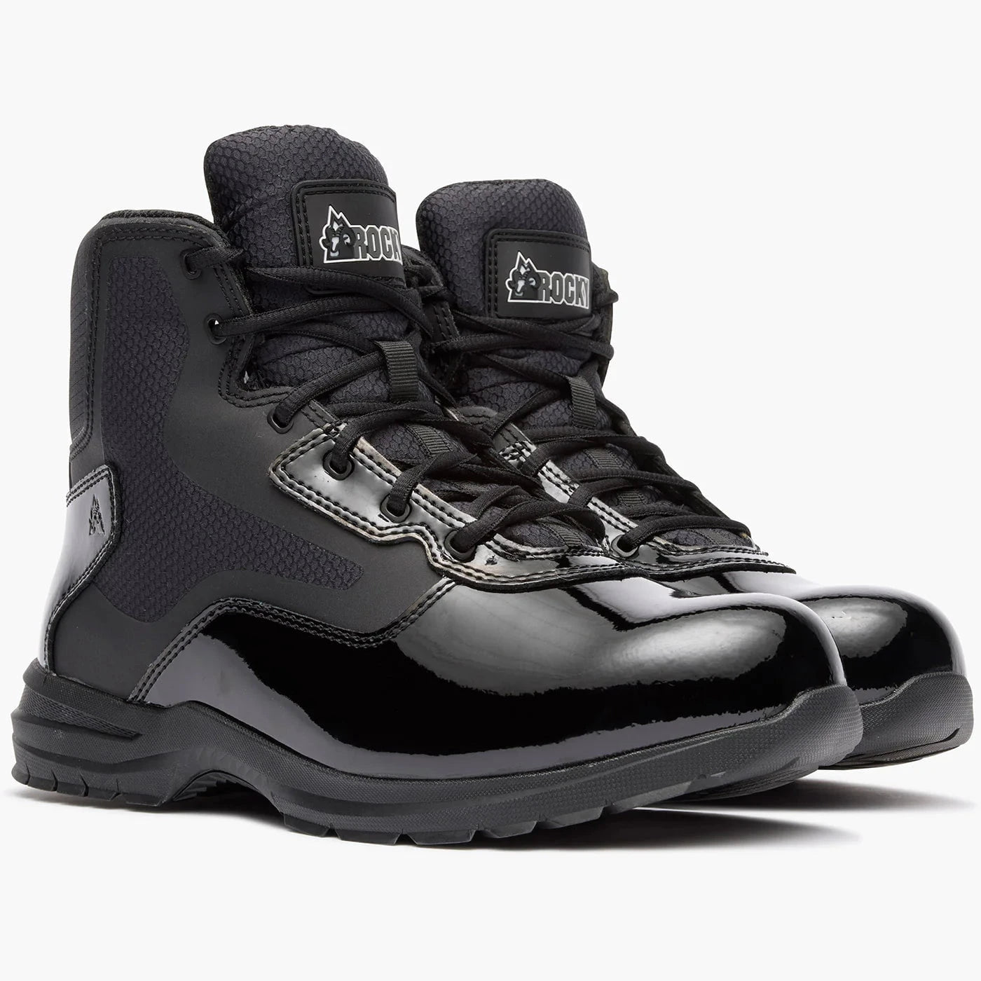 Rocky Uniform Boots Fire_Safety_USA Rocky Cadet 6" Black Side Zip Public Service Boot