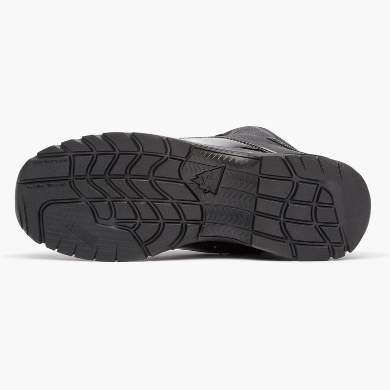 Rocky Uniform Boots Fire_Safety_USA Rocky Cadet 6" Black Side Zip Public Service Boot