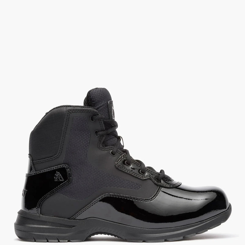 Rocky Uniform Boots Fire_Safety_USA Rocky Cadet 6" Black Side Zip Public Service Boot