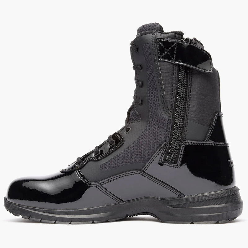 Rocky Uniform Boots Fire_Safety_USA Rocky Cadet 8" Black Side Zip Public Service Boot