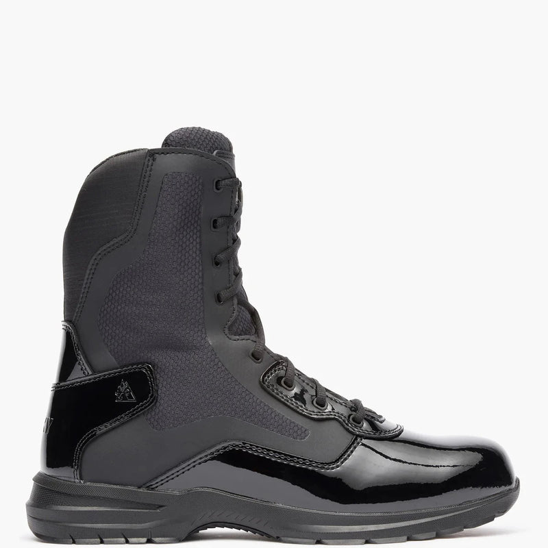 Rocky Uniform Boots Fire_Safety_USA Rocky Cadet 8" Black Side Zip Public Service Boot