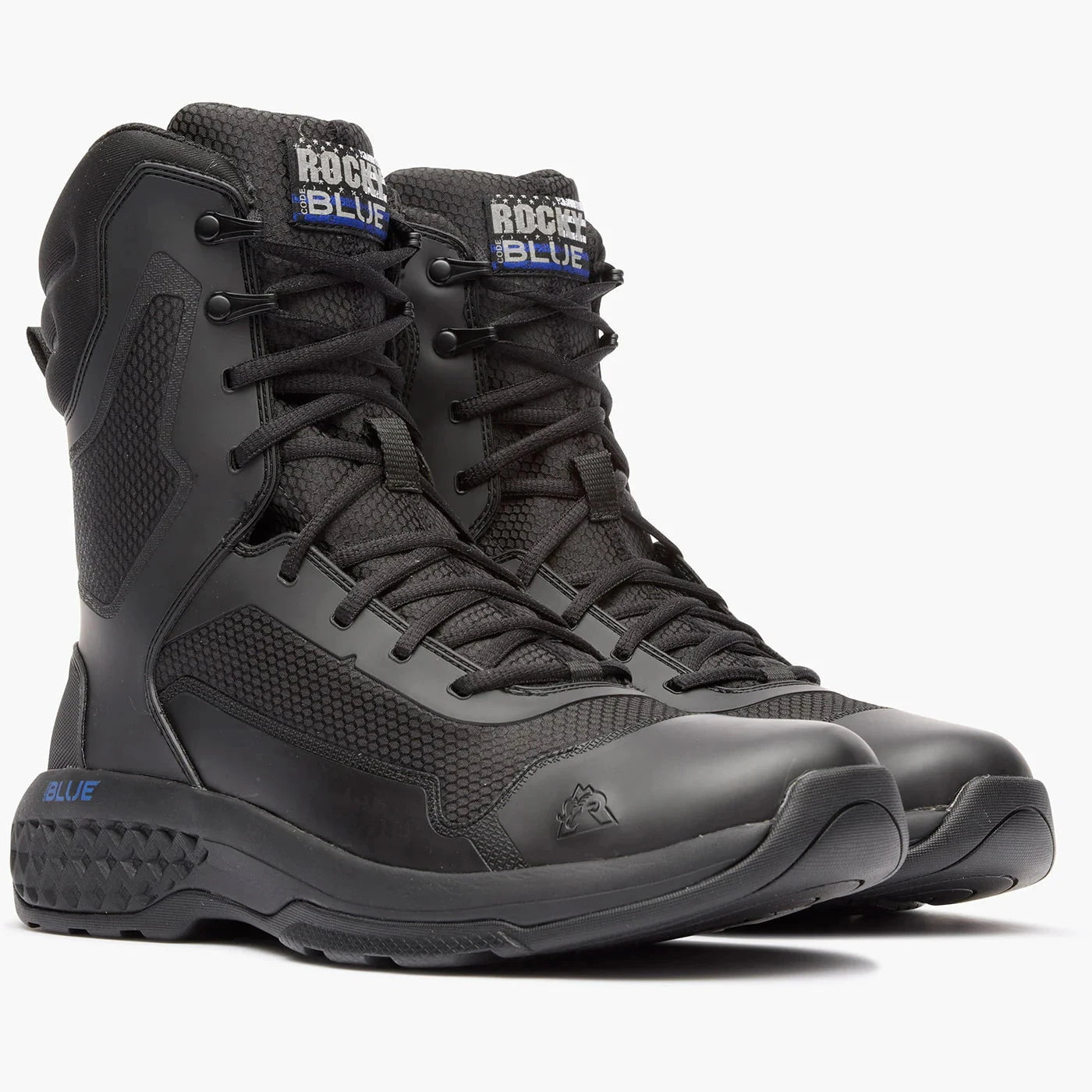 Rocky Uniform Boots Fire_Safety_USA Rocky Code Blue 8” Public Service Boot