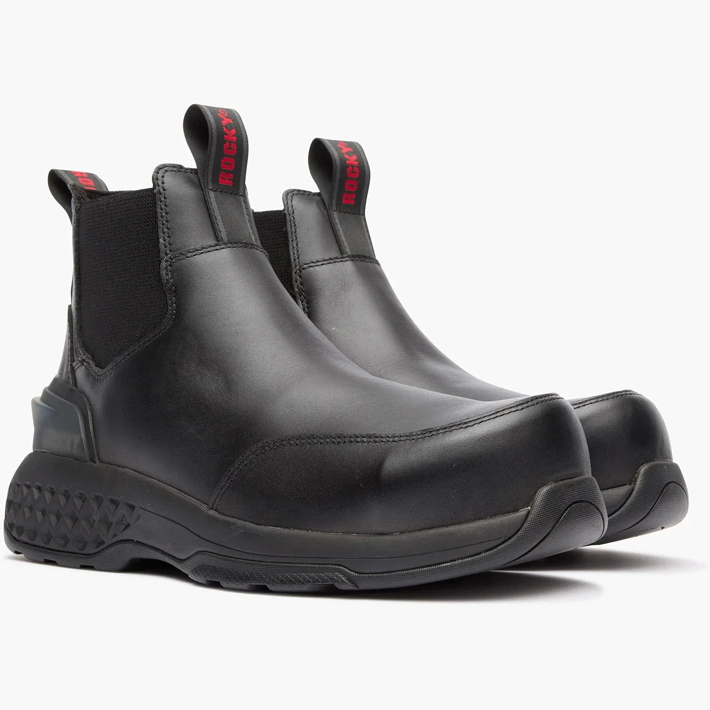 Rocky Boots Fire_Safety_USA Rocky Code Red Station Slip-On Composite Toe Boot