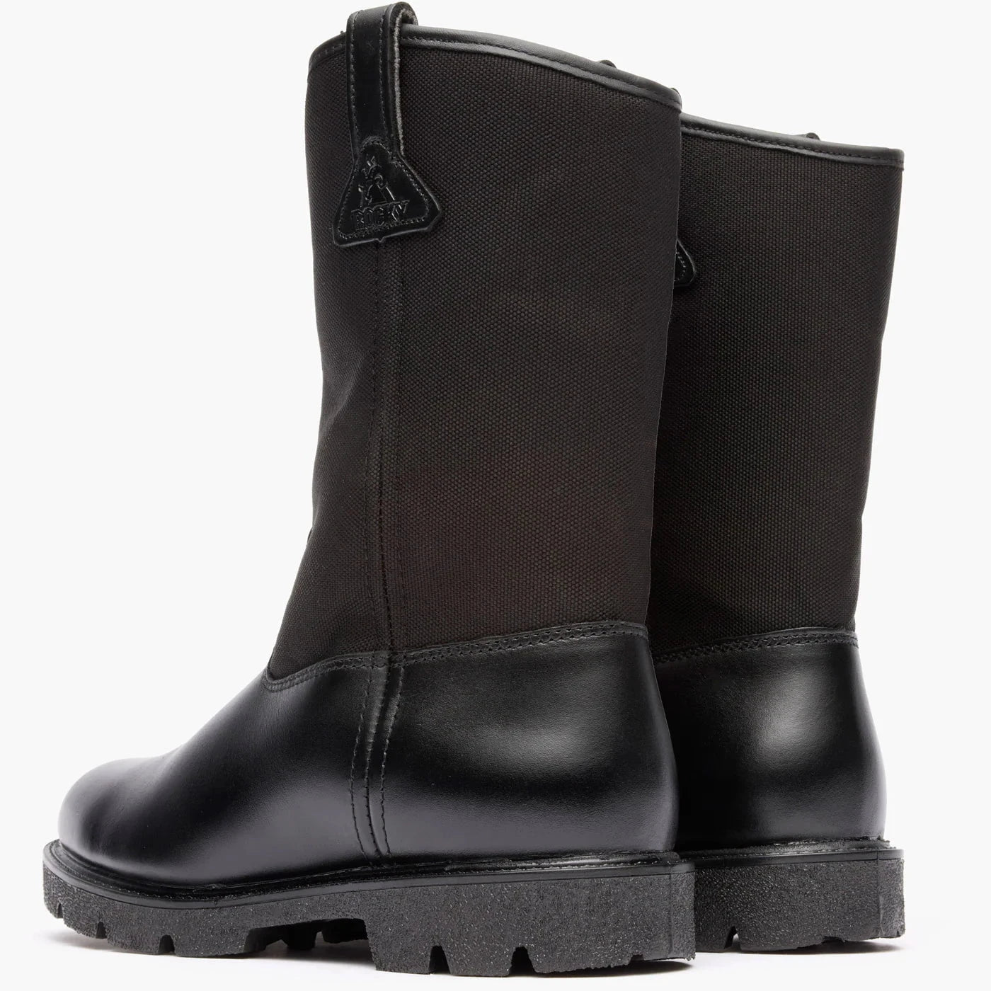 Rocky Uniform Boots Fire_Safety_USA Rocky Warden Pull-On Wellington Public Service Boot