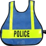 R & B Fabrication Safety Vests Fire_Safety_USA Royal Blue LARGE Mesh Safety Vest with Reflective Material