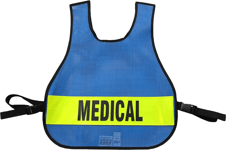 R & B Fabrication Safety Vests Fire_Safety_USA Royal Blue LARGE Pullover Mesh Safety Vest