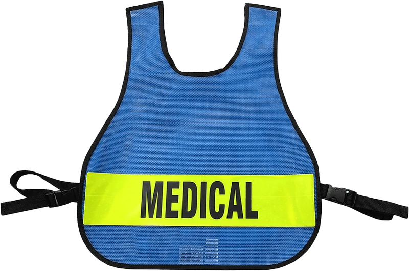 R & B Fabrication Safety Vests Fire_Safety_USA Royal Blue LARGE Pullover Mesh Safety Vest