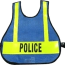 R & B Fabrication Safety Vests Fire_Safety_USA Royal Blue Mesh Safety Vest with Reflective Material