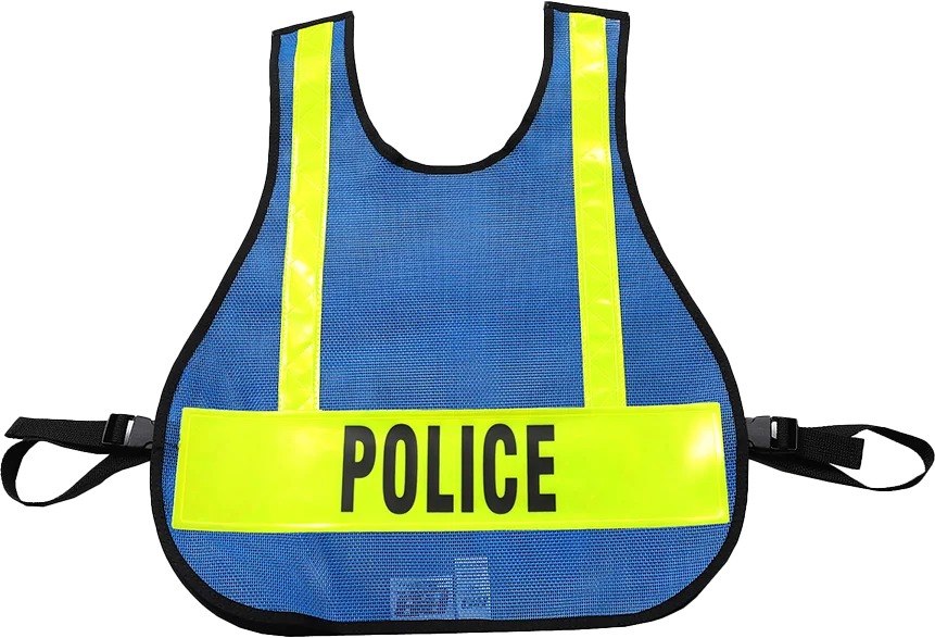 R & B Fabrication Safety Vests Fire_Safety_USA Royal Blue Mesh Safety Vest with Reflective Material