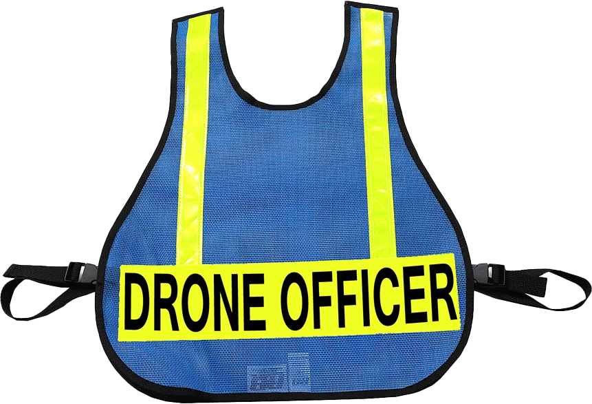 R & B Fabrication Safety Vests Fire_Safety_USA Royal Blue Mesh Safety Vest with Reflective Material