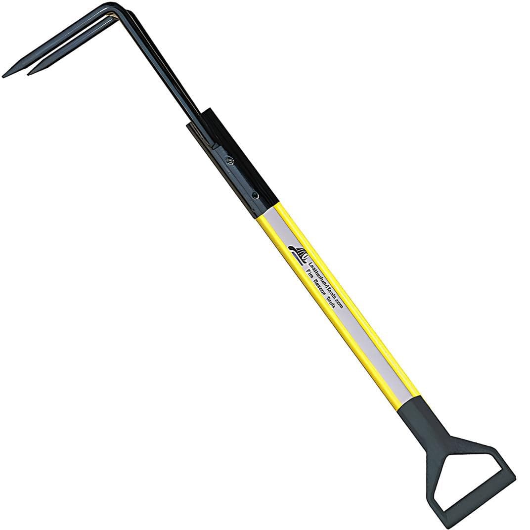 LeatherHead Tools Pike Pole Fire_Safety_USA Rubbish Hook Pike Pole Dog Bone I-Beam with D-Handle