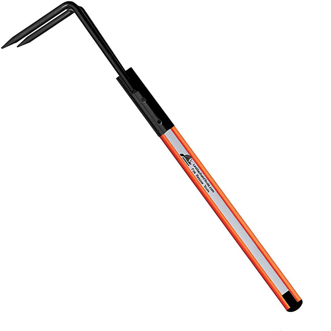 LeatherHead Tools Pike Pole Fire_Safety_USA Rubbish Hook Pike Pole Dog Bone I-Beam with Rubber Bumper