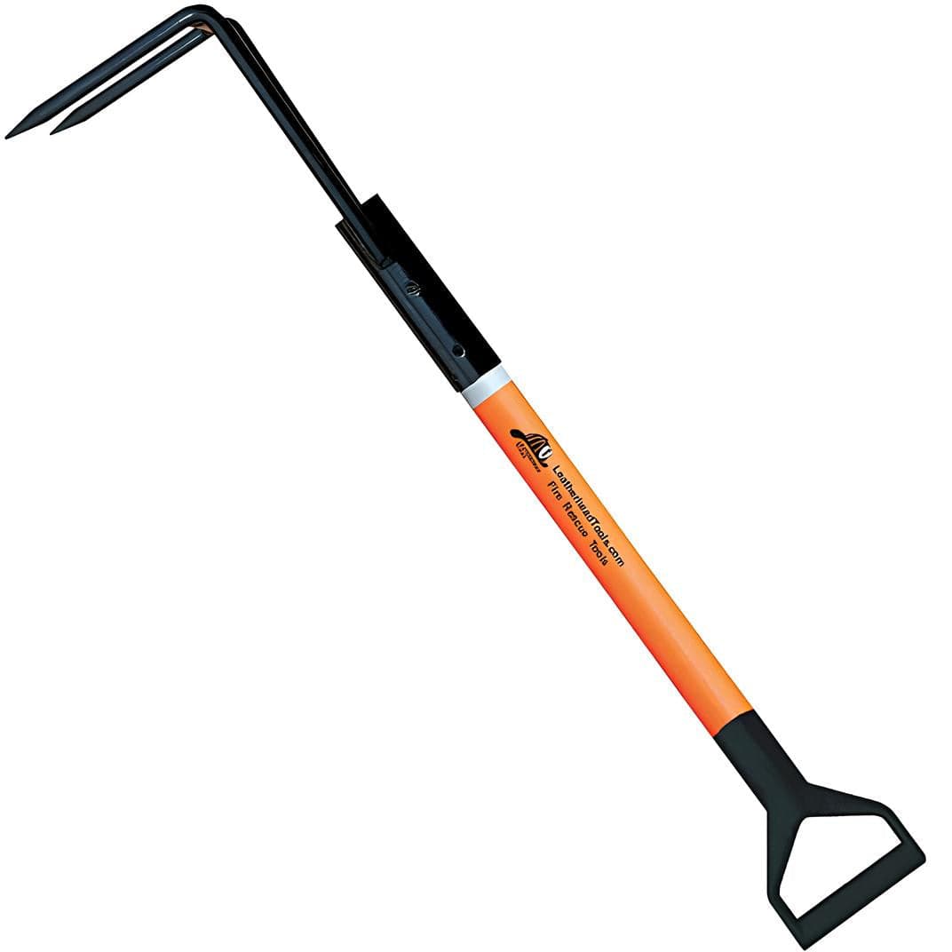LeatherHead Tools Pike Pole Fire_Safety_USA Rubbish Hook Pike Pole Pro Lite with D-Handle