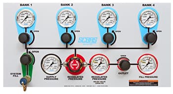 SCBAS Air Control Panel Fire_Safety_USA SCBAS Air Control Panel