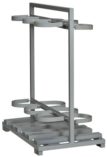 SCBAS Storage Racks Fire_Safety_USA SCBAS Back to Back Self Standing Vertical A.S.M.E. Racks