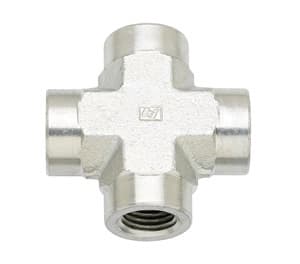 SCBAS Pipe Fittings Fire_Safety_USA SCBAS NPT Stainless Steel 1/4" NPT Cross