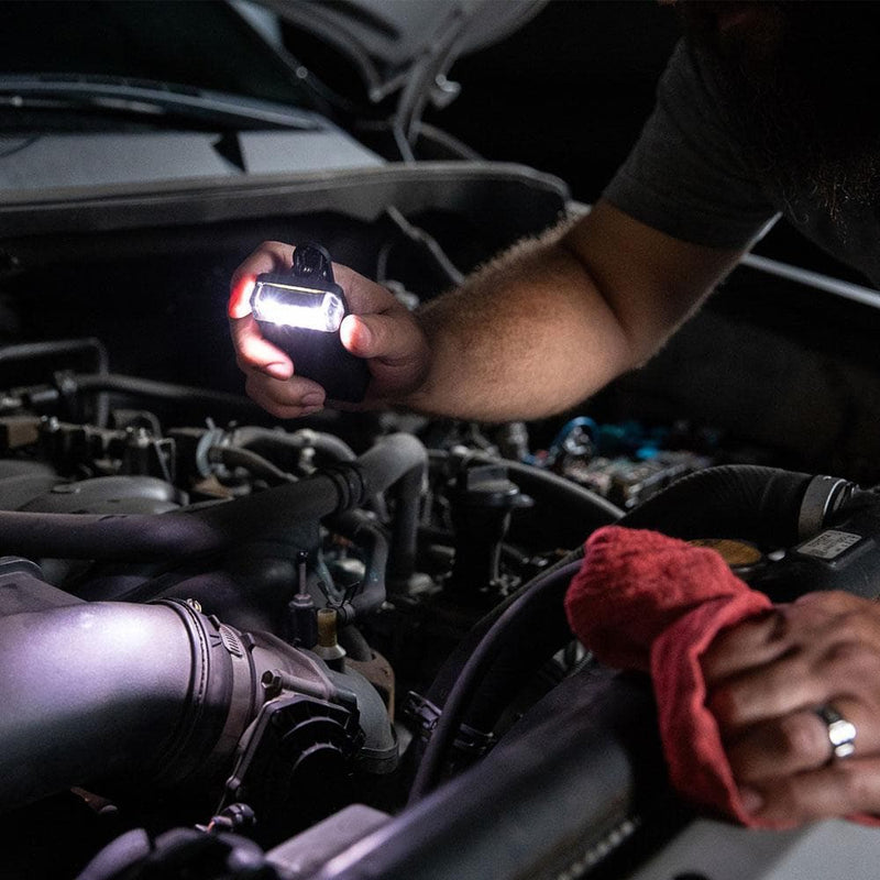 FoxFury Flashlight Fire_Safety_USA Scout Clip Light with White LEDs - Black