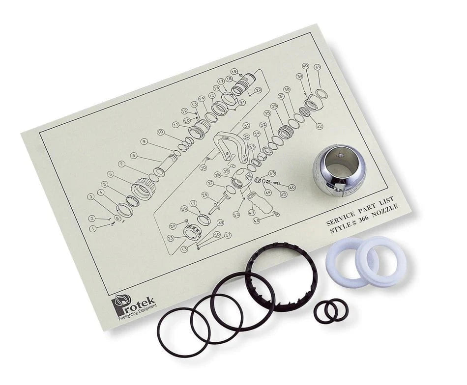 Fire Hose Nozzles Direct Gaskets & Repair Kits Fire_Safety_USA Service Kit for Hydrant Valve