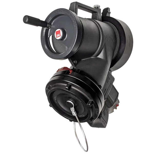 Harrington Gate Valves Fire_Safety_USA Stainless Piston Intake w/ Relief Valve (Storz Lock x NH Female)