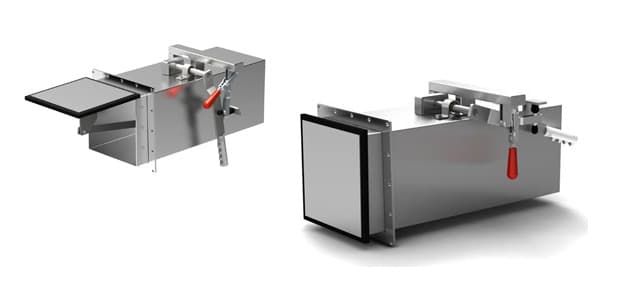 AH Stock Dump Valve Fire_Safety_USA Stainless Steel Gate-Style Dump Valve