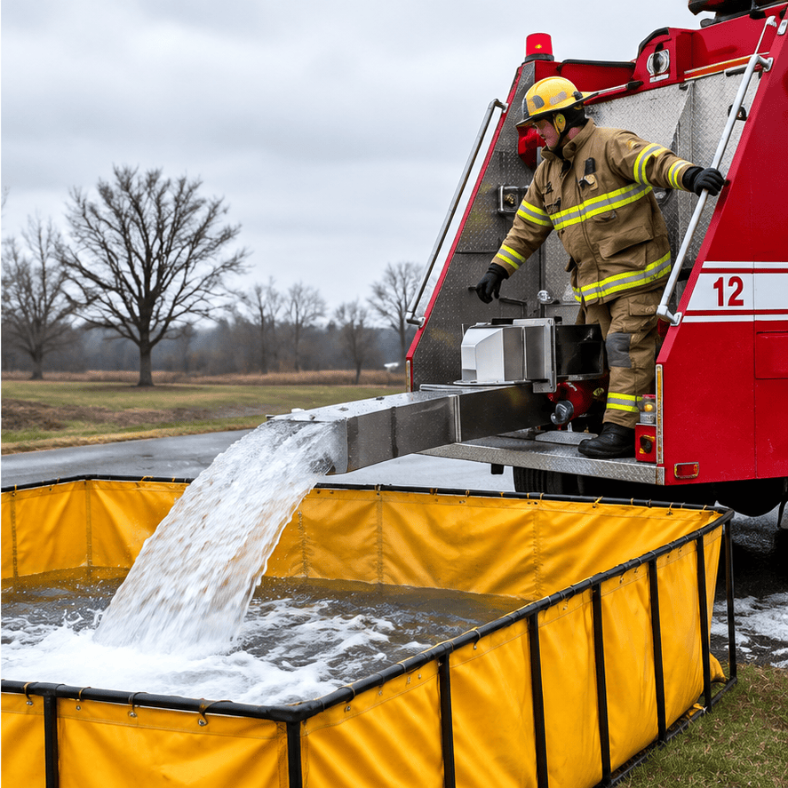 AH Stock Dumb Chute Fire_Safety_USA Stainless Steel Swivel Dump Chute