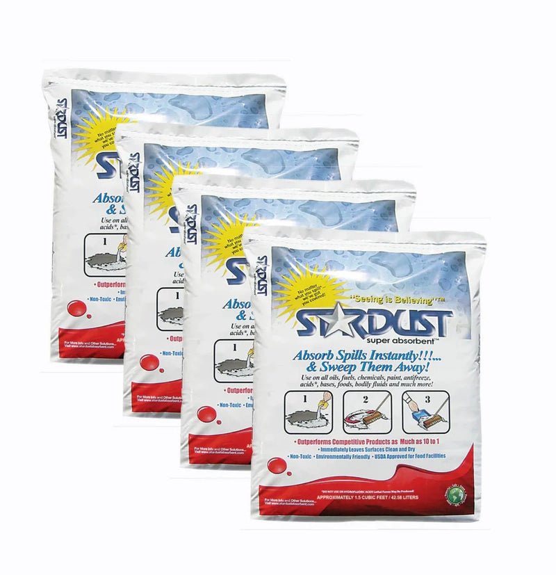 Stardust Leak & Repair Kits Fire_Safety_USA STARDUST Super Absorbent® 1.5 Cubic Foot Bag - 4 Bag Set