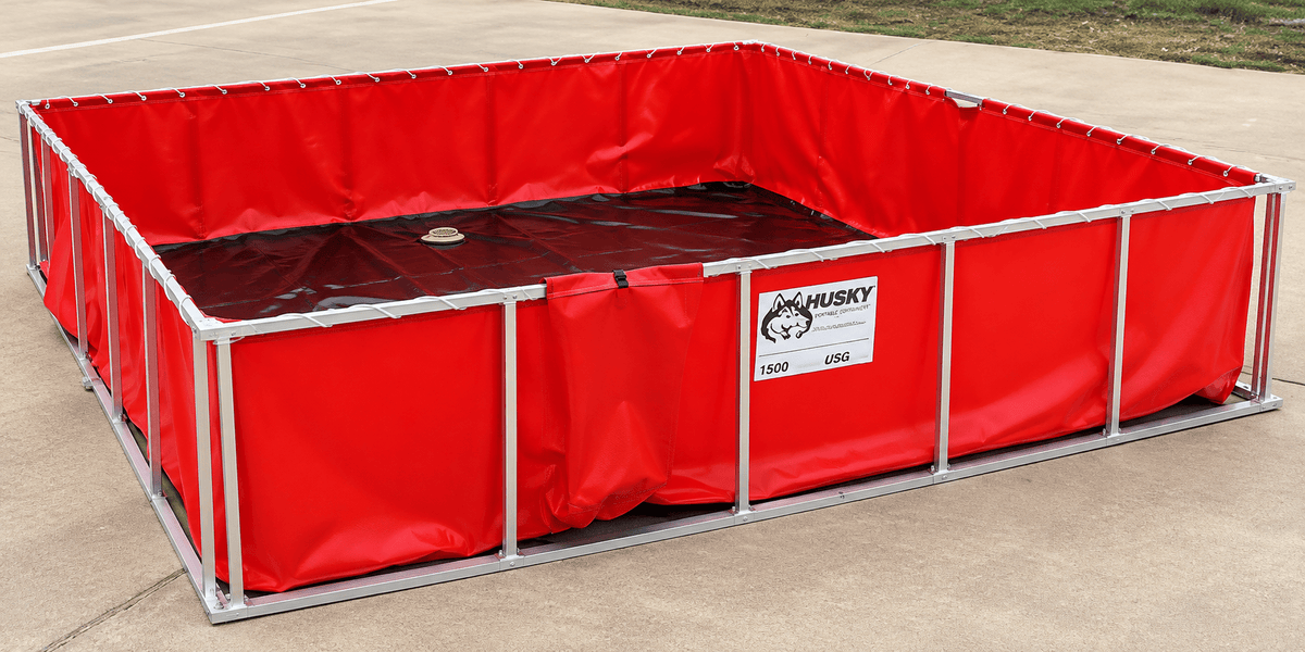 Husky Portable Folding Tanks Fire_Safety_USA Steel Folding Tanks – 22 oz. Vinyl