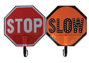 Cortina Traffic Stop/Slow Sign Fire_Safety_USA Stop/Slow Hi-Intensity Prismatic Sheeting Paddle w/6" Padded Handle