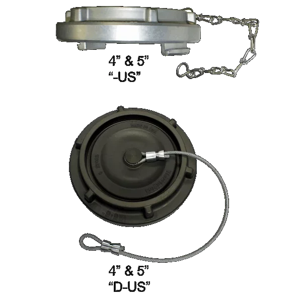 Harrington Caps & Plugs Fire_Safety_USA Storz Blind Cap with Cable - Dark Anodized