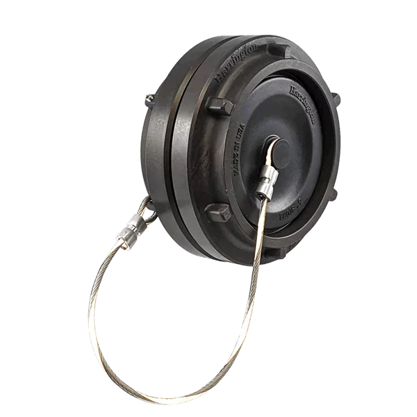Harrington Adapters Fire_Safety_USA Storz Permanent Hydrant Adapter with Cap (Storz x NH Female)