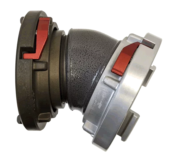 Harrington Adapters Fire_Safety_USA Storz x Storz Swivel Elbow Adapter