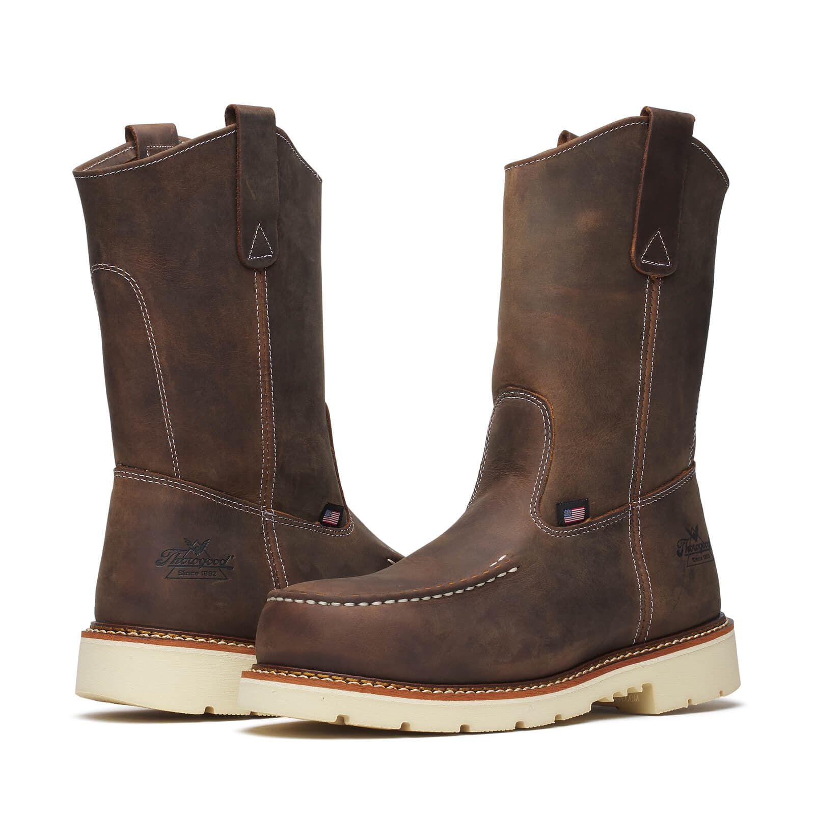 Thorogood Uniform Boots Fire_Safety_USA Thorogood 11″ Trail Crazy Horse Safety Toe - Men's