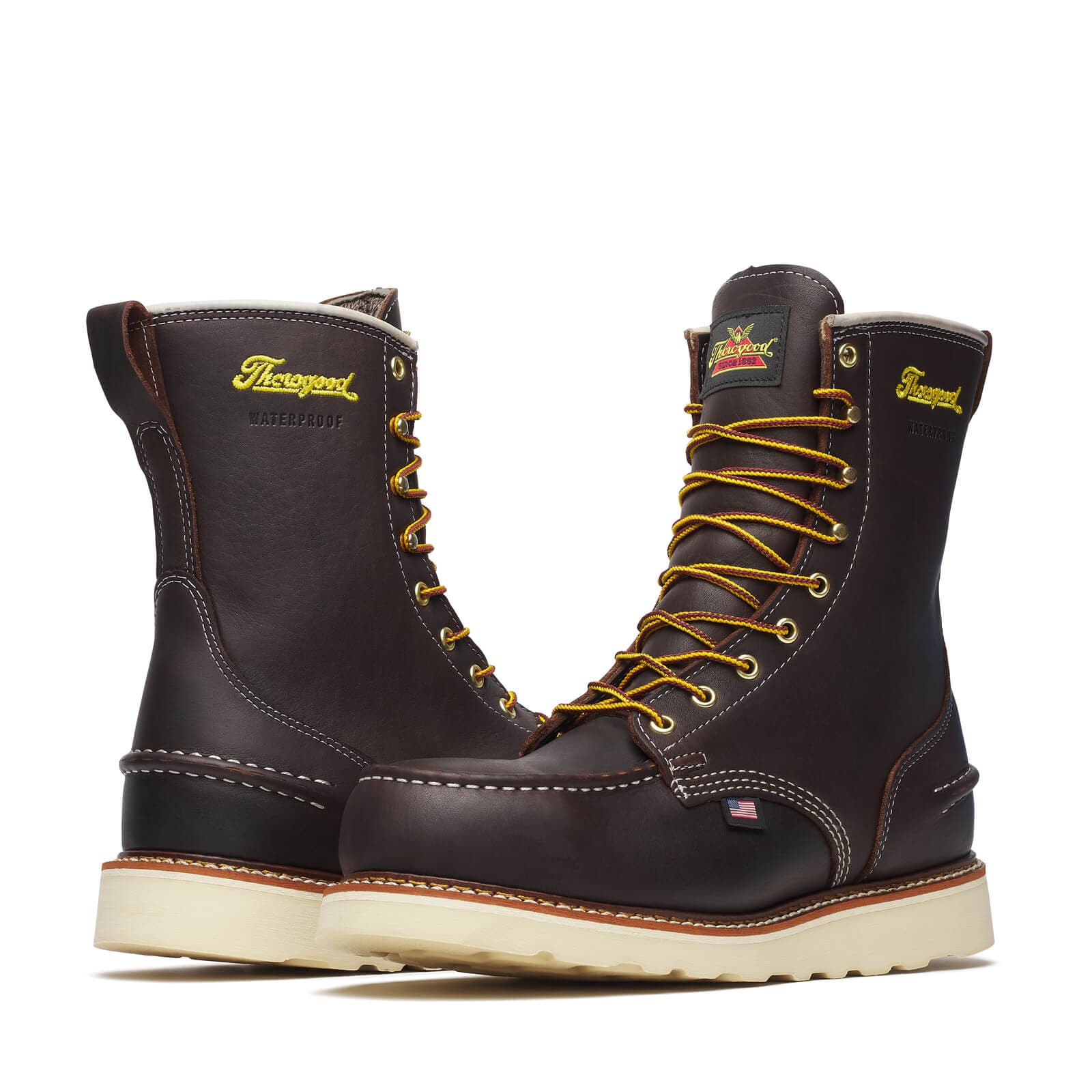 Thorogood Uniform Boots Fire_Safety_USA Thorogood 1957 Series Waterproof 8″ Briar Pitstop Safety Toe - Men's