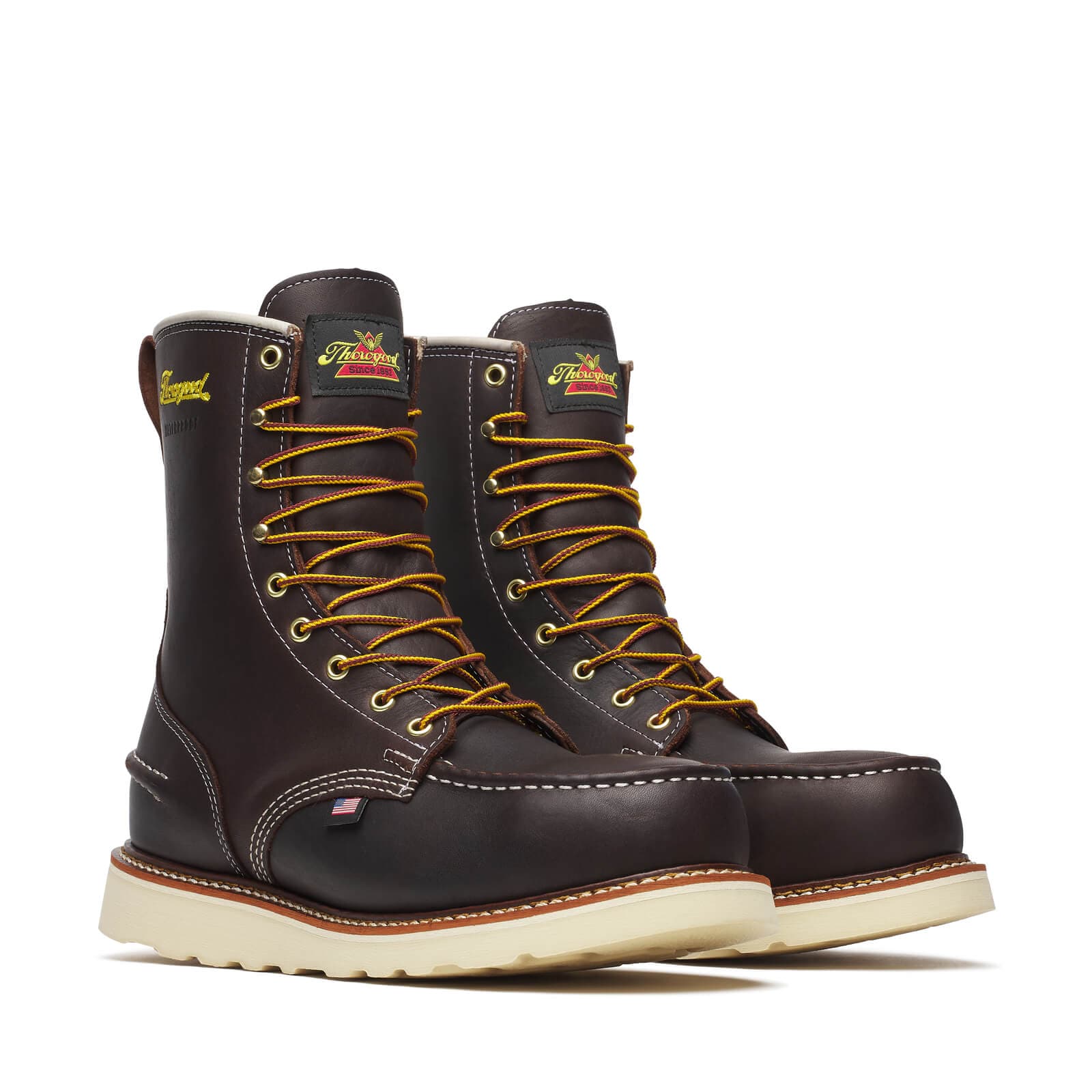 Thorogood Uniform Boots Fire_Safety_USA Thorogood 1957 Series Waterproof 8″ Briar Pitstop Safety Toe - Men's
