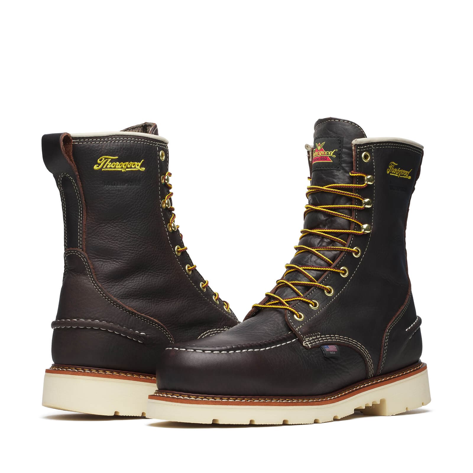 Thorogood Uniform Boots Fire_Safety_USA Thorogood 1957 Series Waterproof 8” Briar Pitstop Safety Toe - Men's