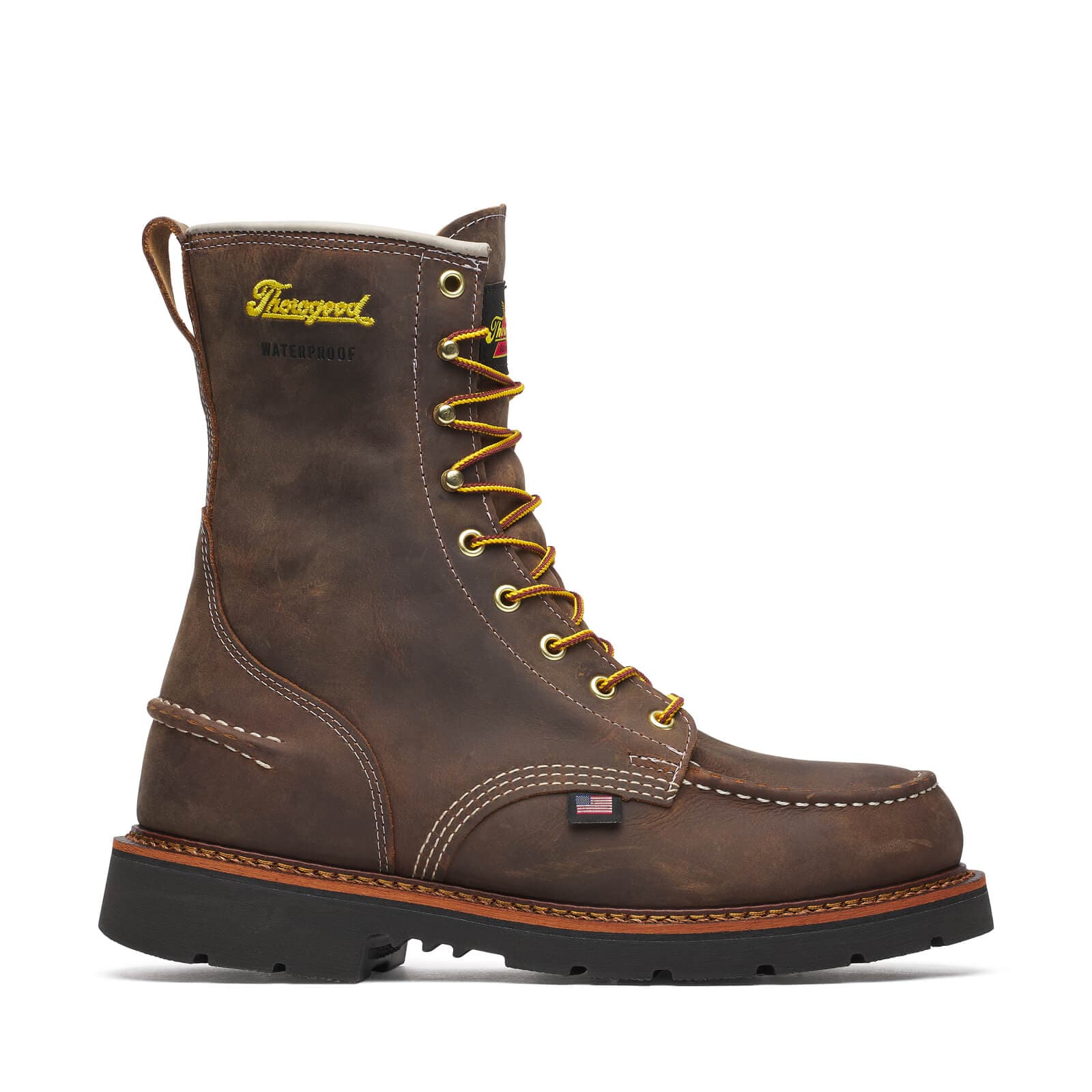 Thorogood Uniform Boots Fire_Safety_USA Thorogood 1957 Series Waterproof 8″ Crazy Horse Moc Toe - Men's