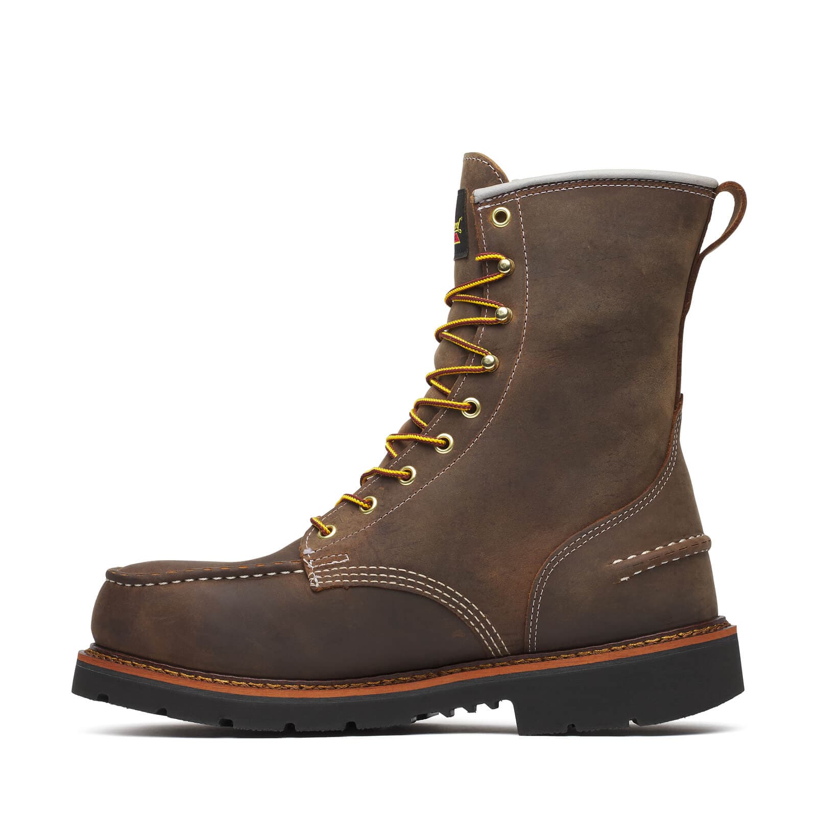 Thorogood Uniform Boots Fire_Safety_USA Thorogood 1957 Series Waterproof Safety Toe 8″ Crazy Horse Moc Toe - Men's