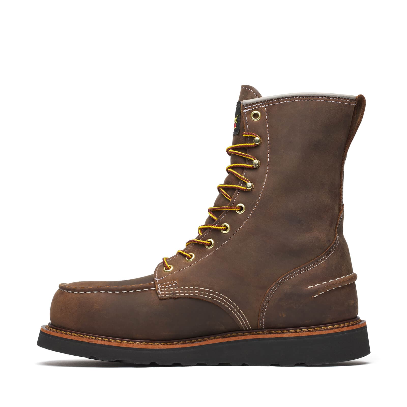 Thorogood Uniform Boots Fire_Safety_USA Thorogood 1957 Series WP 8″ Crazy Horse Steel Moc Toe - Men's