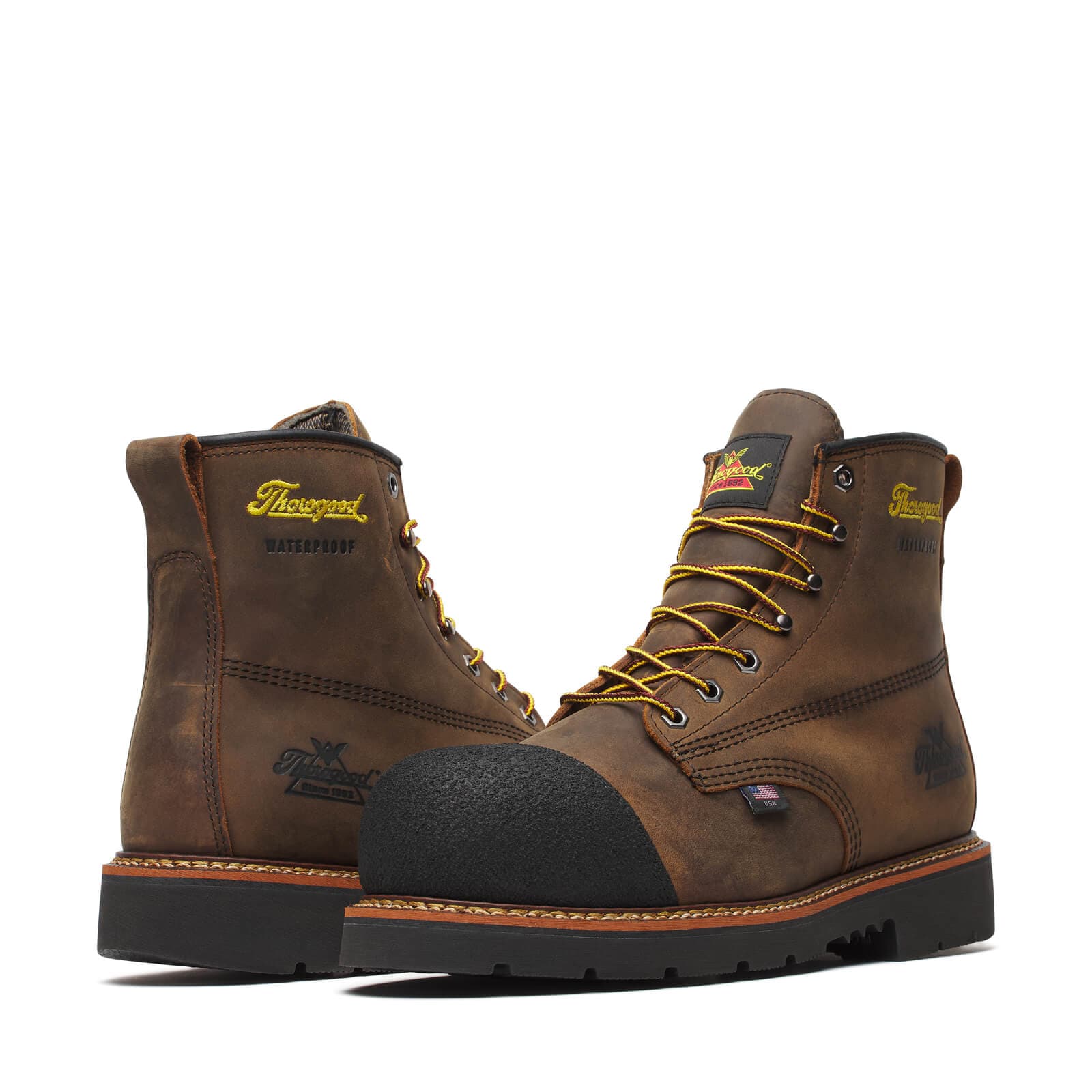 Thorogood Uniform Boots Fire_Safety_USA Thorogood 6″ Crazy Horse Nano Toe - Men's
