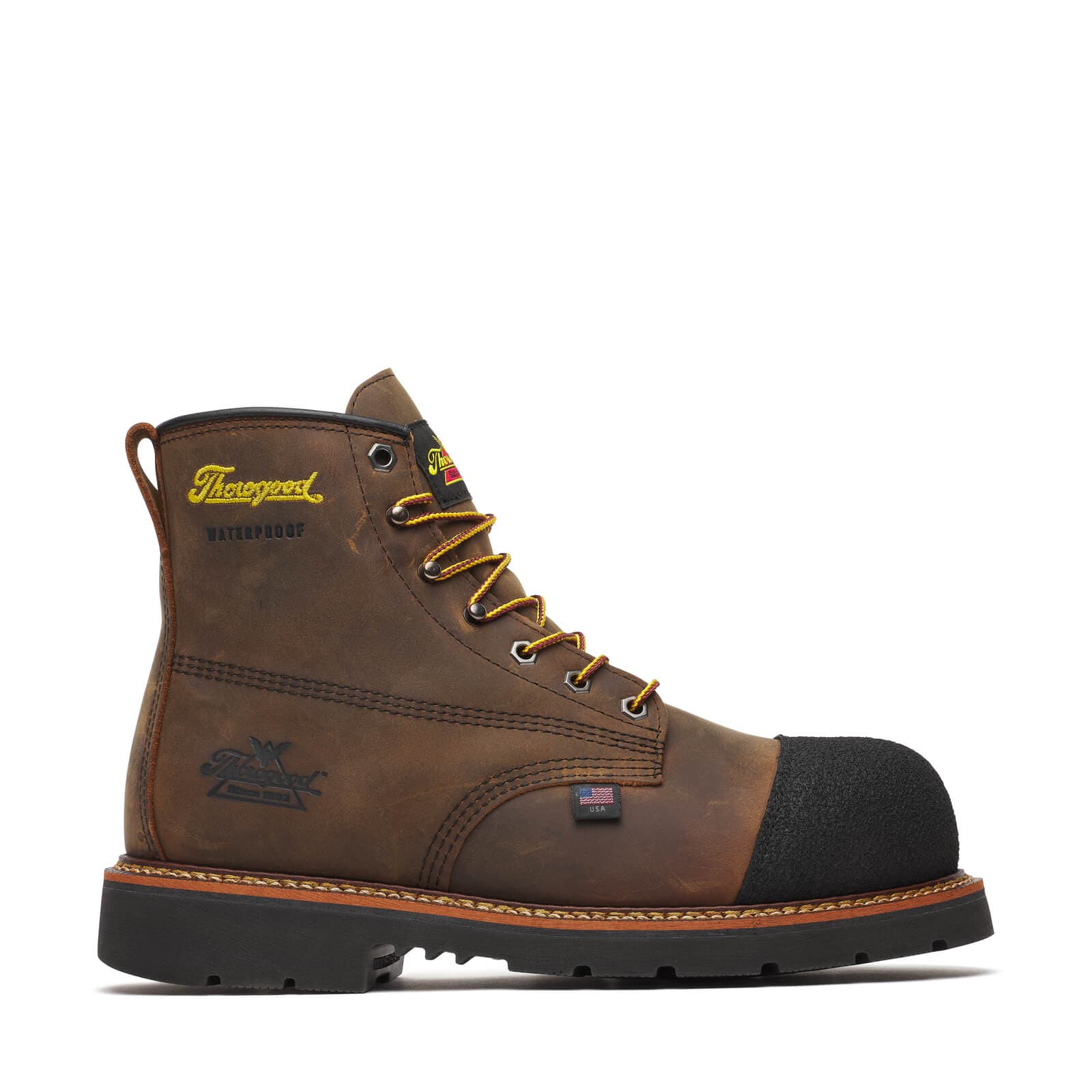 Thorogood Uniform Boots Fire_Safety_USA Thorogood 6″ Crazy Horse Nano Toe - Men's
