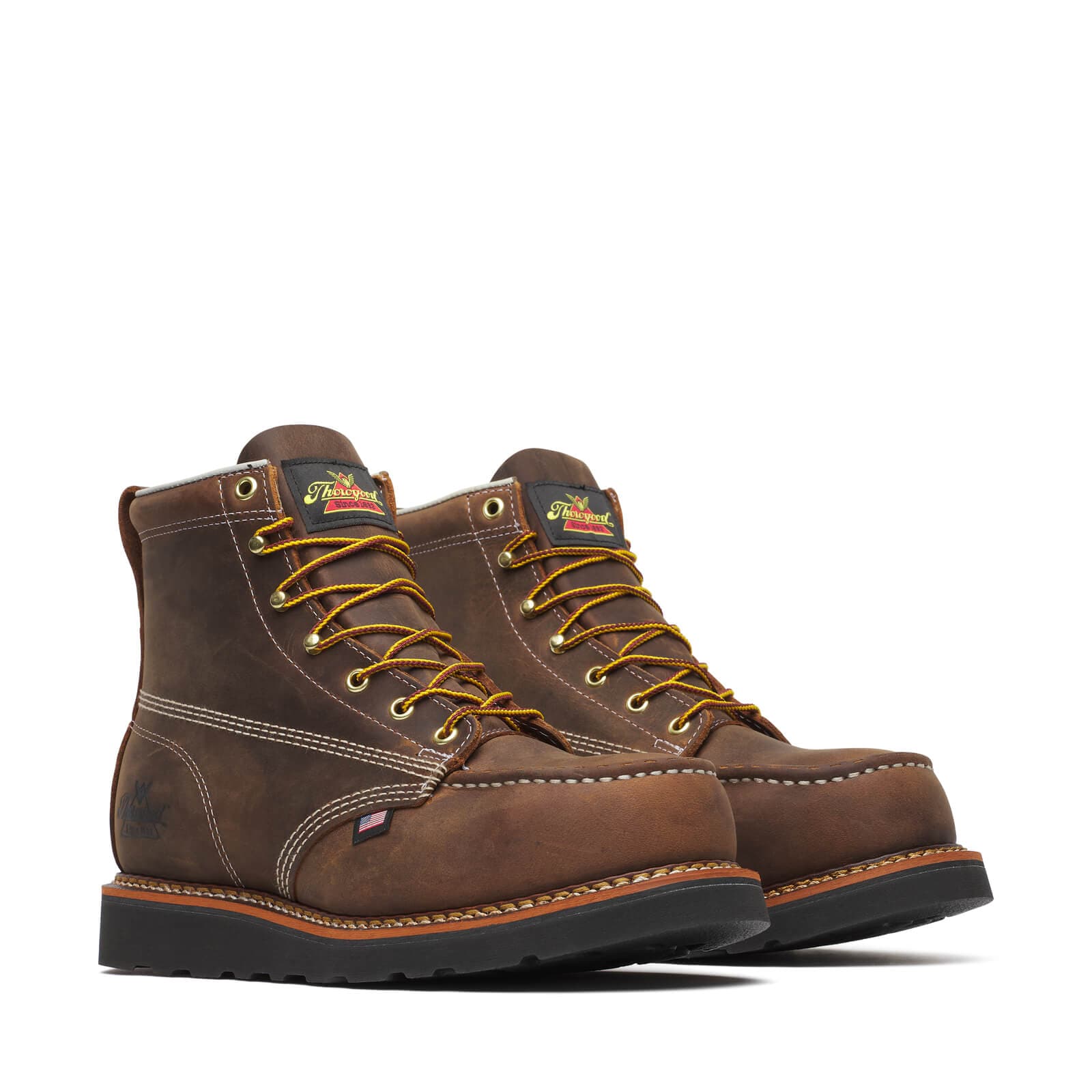 Thorogood Uniform Boots Fire_Safety_USA Thorogood 6″ Crazy Horse Safety Toe - Men's