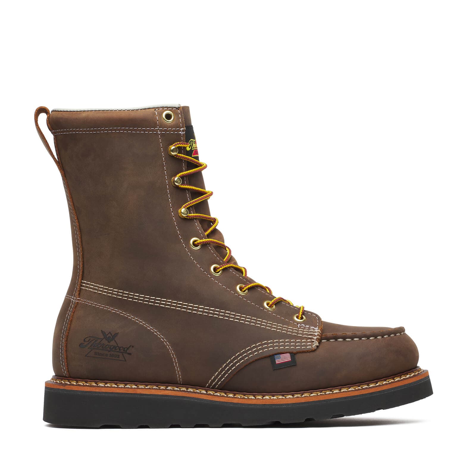 thorogood tobacco vs crazy horse Men's American Heritage 6" Moc Toe 11 D gusseted tongue to keep moisture and debris out American Heritage - 6" Tobacco