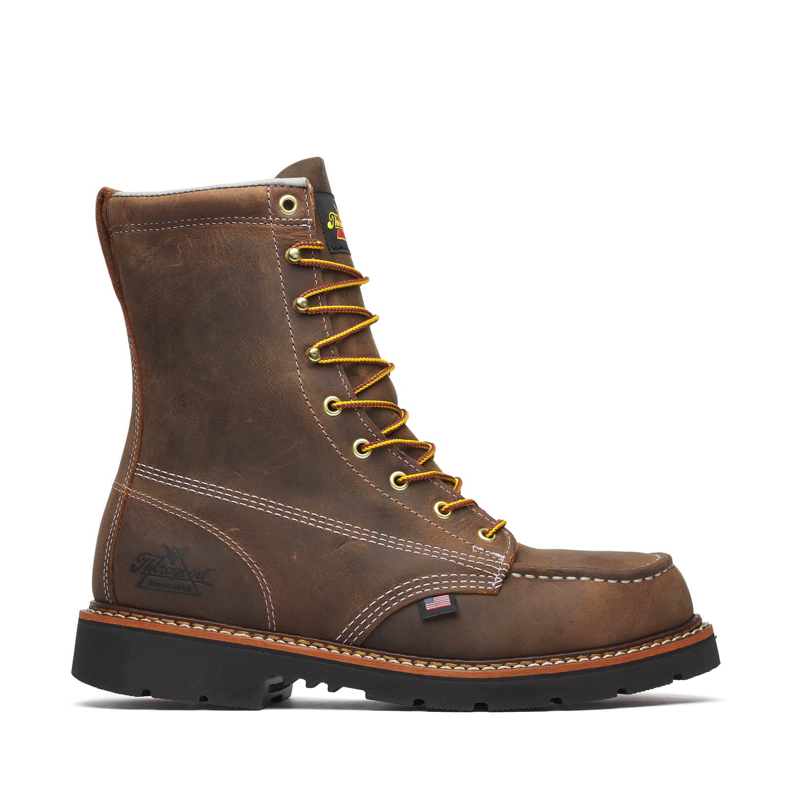 Thorogood Uniform Boots Fire_Safety_USA Thorogood American Heritage 8″ Crazy Horse Steel Moc Toe - Men's