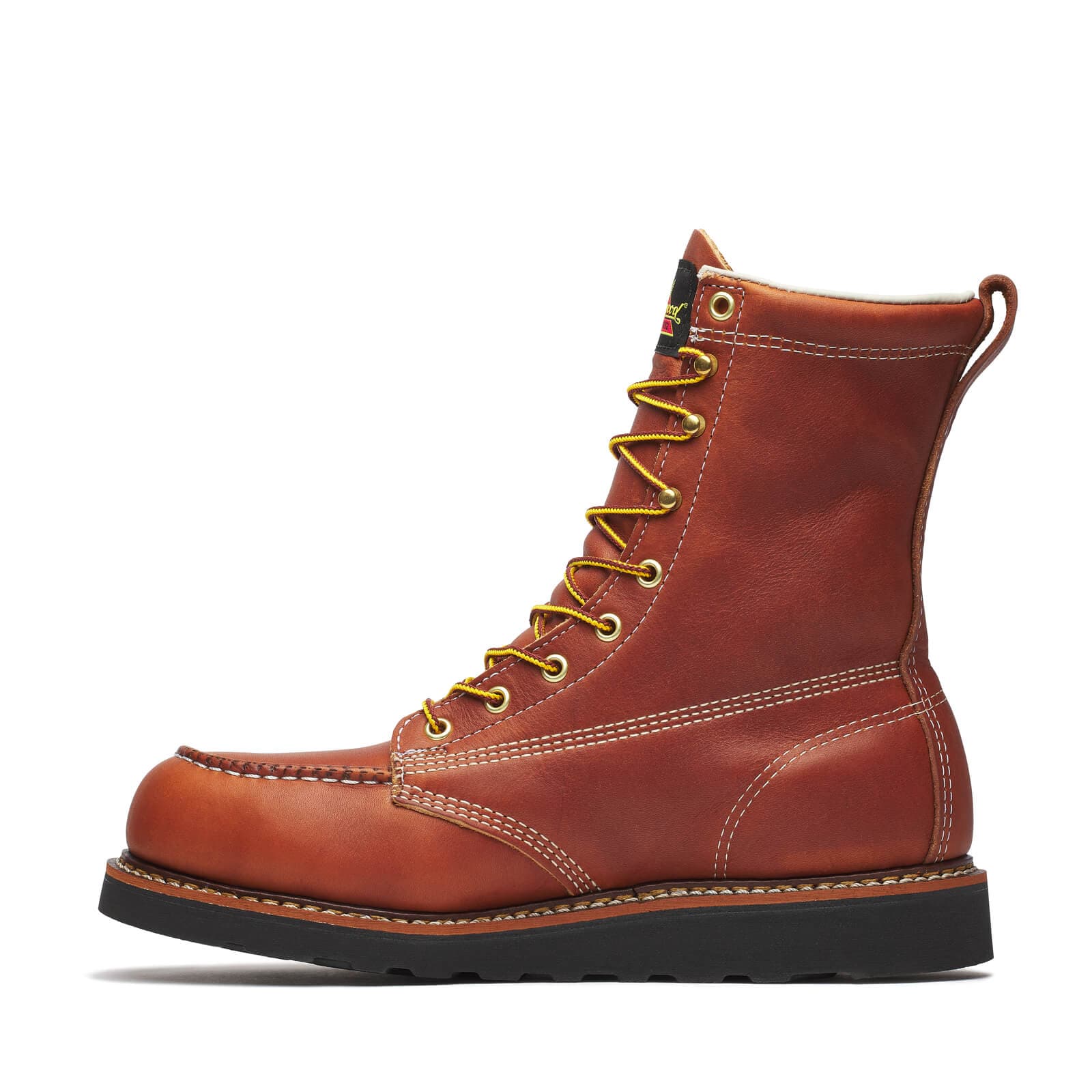 Thorogood Uniform Boots Fire_Safety_USA Thorogood American Heritage 8″ Tobacco Steel Moc Toe - Men's